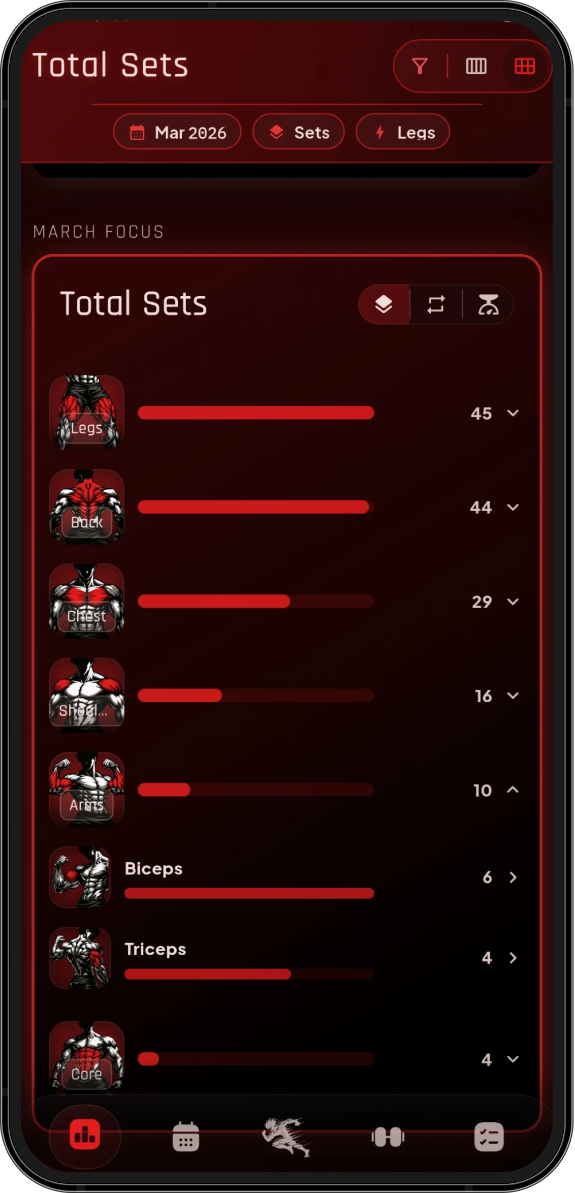 AFTRBRN app home screen